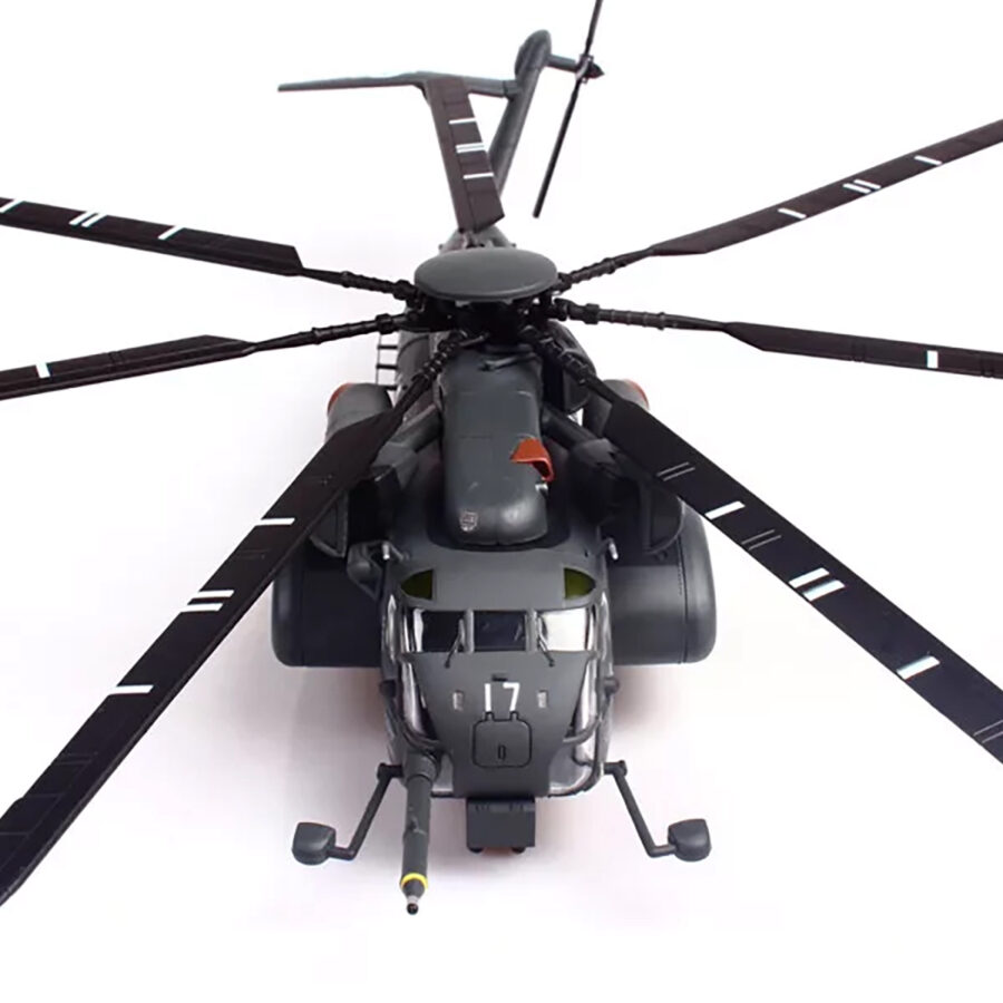 Sikorsky MH-53E Sea Dragon Helicopter "United States Navy Blackhawks Tail Number 17" Dark Gray 1/72 Diecast Model by Panzerkampf Automotive