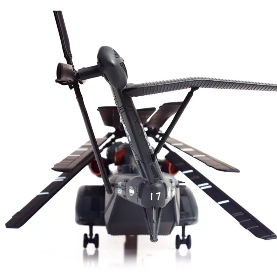Sikorsky MH-53E Sea Dragon Helicopter "United States Navy Blackhawks Tail Number 17" Dark Gray 1/72 Diecast Model by Panzerkampf Automotive