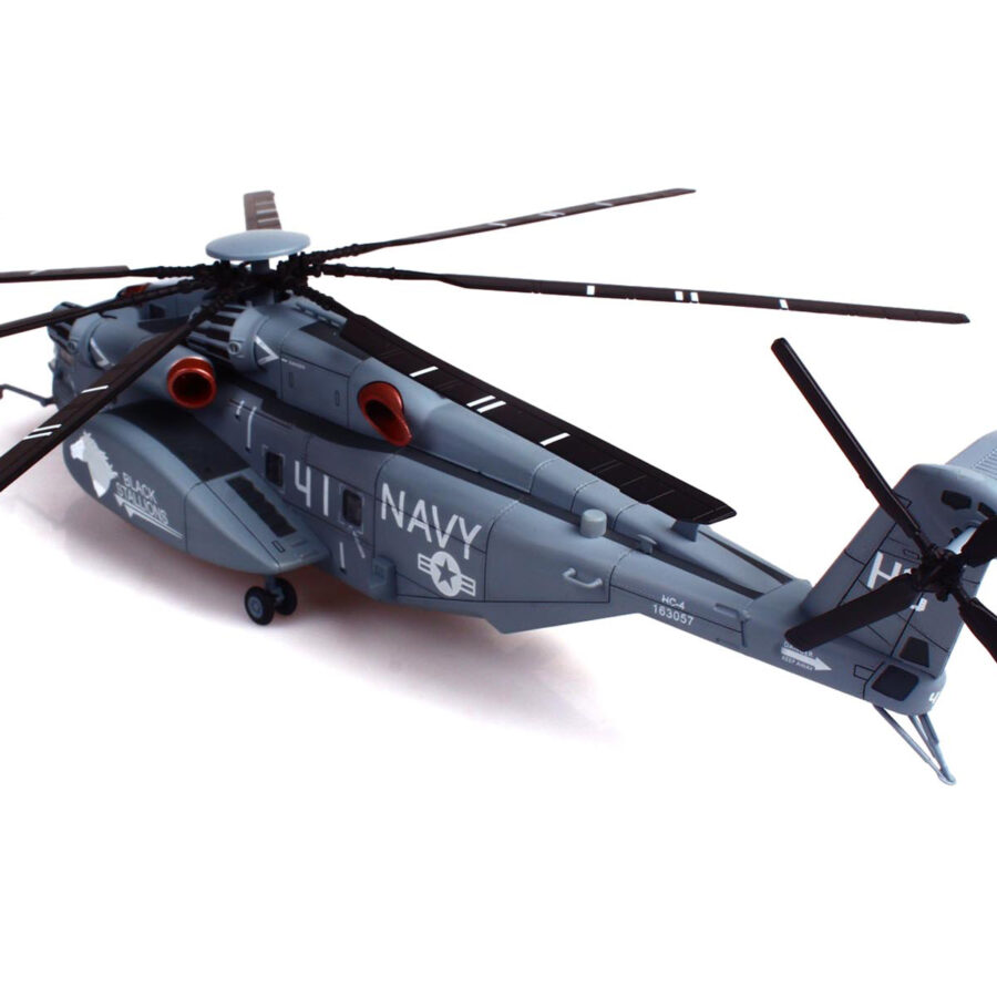 Sikorsky MH-53E Sea Dragon Helicopter "United States Navy Black Stallions Tail Number 41" Light Gray 1/72 Diecast Model by Panzerkampf Automotive
