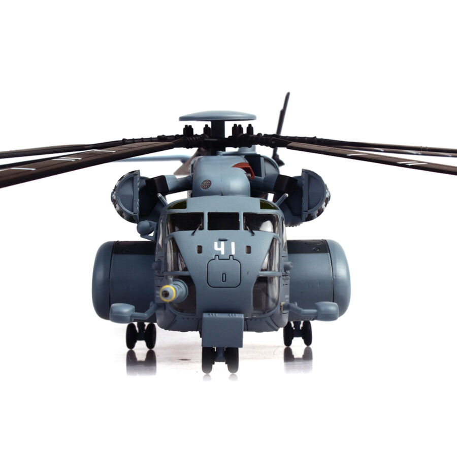 Sikorsky MH-53E Sea Dragon Helicopter "United States Navy Black Stallions Tail Number 41" Light Gray 1/72 Diecast Model by Panzerkampf Automotive