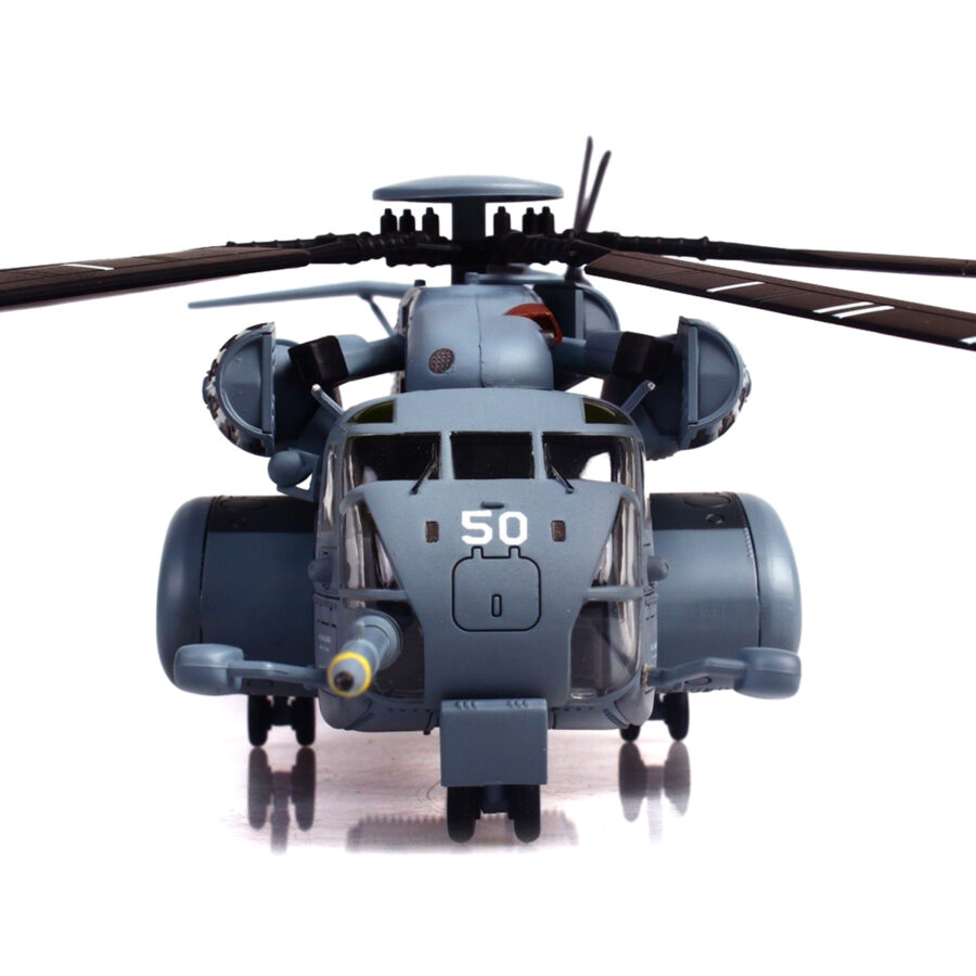 Sikorsky MH-53E Sea Dragon Helicopter "United States Navy Black Stallions Tail Number 50" Light Gray 1/72 Diecast Model by Panzerkampf Automotive