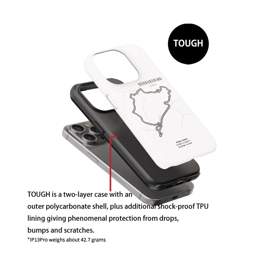 Nurburgring F1 Track iPhone Case – Feel the Speed of the Green Hell Automotive