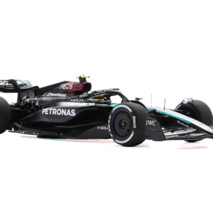 Mercedes-AMG F1 W15 E Performance #44 Lewis Hamilton "Petronas" Formula One F1 "Bahrain GP" (2024) with Acrylic Display Case 1/18 Model Car by Spark  by Diecast Mania