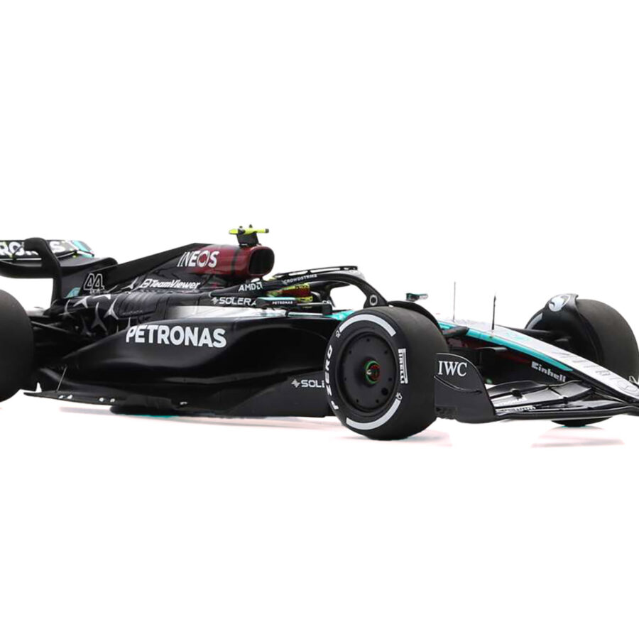 Mercedes-AMG F1 W15 E Performance #44 Lewis Hamilton "Petronas" Formula One F1 "Bahrain GP" (2024) with Acrylic Display Case 1/18 Model Car by Spark from the Lewis Hamilton store collection.
