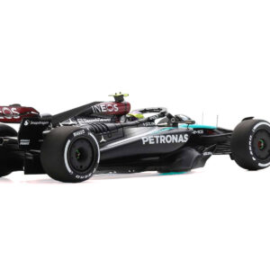 Mercedes-AMG F1 W15 E Performance #44 Lewis Hamilton "Petronas" Formula One F1 "Bahrain GP" (2024) with Acrylic Display Case 1/18 Model Car by Spark  by Diecast Mania