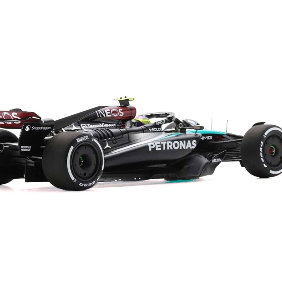 Mercedes-AMG F1 W15 E Performance #44 Lewis Hamilton "Petronas" Formula One F1 "Bahrain GP" (2024) with Acrylic Display Case 1/18 Model Car by Spark from the Lewis Hamilton store collection.
