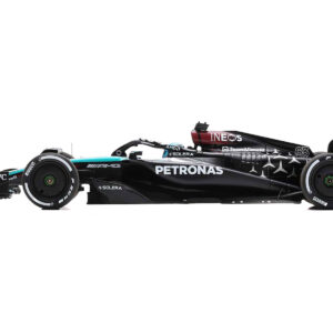 Mercedes-AMG F1 W15 E Performance #63 George Russell "Petronas" Formula One F1 "Bahrain GP" (2024) with Acrylic Display Case 1/18 Model Car by Spark from the Formula 1 Memorabilia store collection.