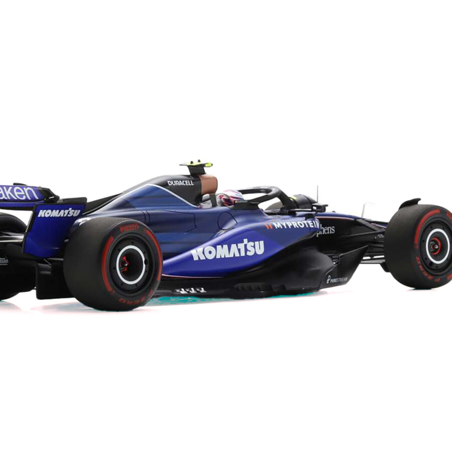 Williams FW46 #2 Logan Sargeant "Williams Racing" Formula One F1 "Bahrain GP" (2024) with Acrylic Display Case 1/18 Model Car by Spark Automotive