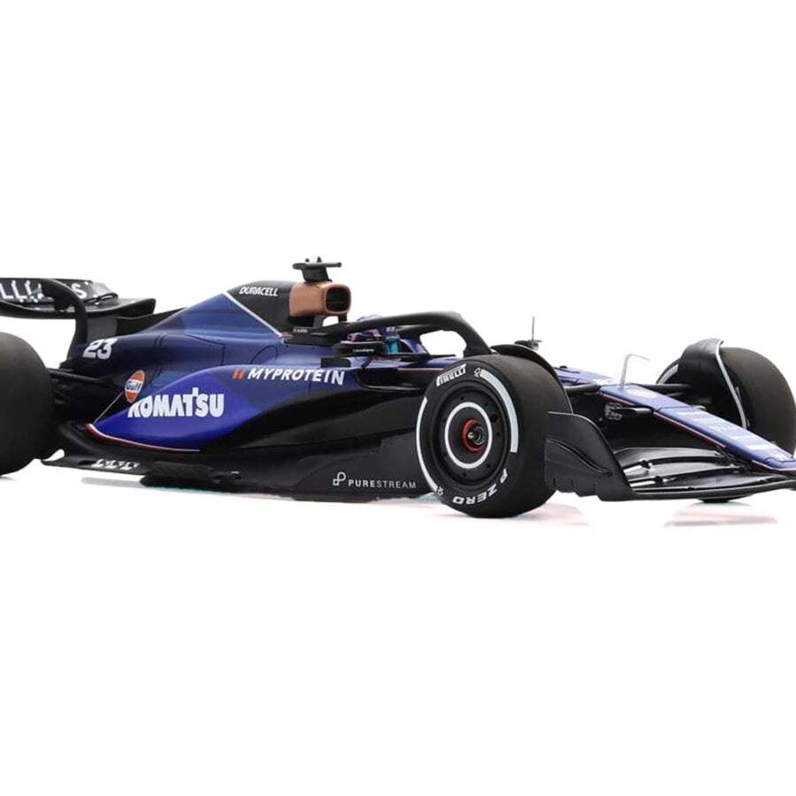 Williams FW46 #23 Alex Albon "Williams Racing" Formula One F1 "Bahrain GP" (2024) with Acrylic Display Case 1/18 Model Car by Spark from the Williams Martini Racing store collection.