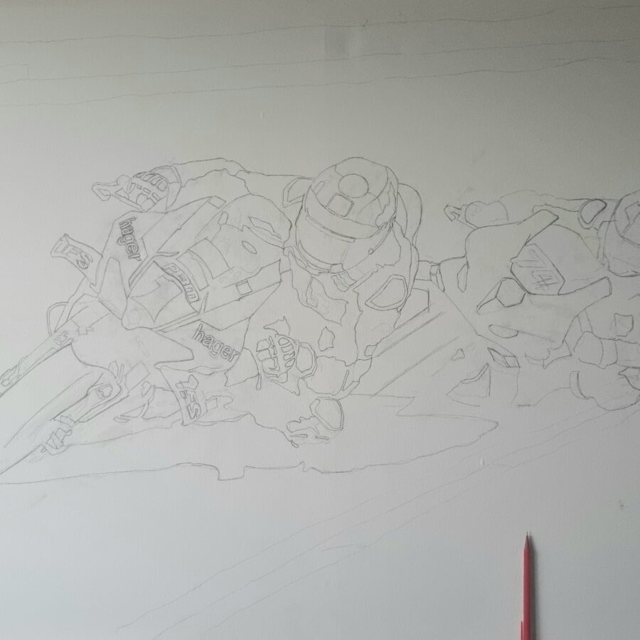 Clash Of The Titans. Glenn Irwin and Davey Todd NW200 Limited Edition print. Ducati MotoGP Team