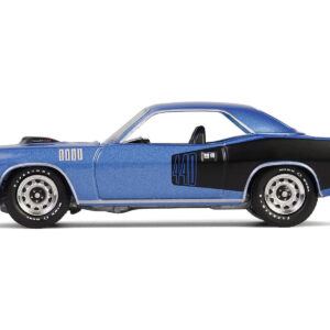 1971 Plymouth Barracuda 440 6bbl B5 Blue Metallic "Barracuda 60th Anniversary" "Anniversary Collection" Series 17 1/64 Diecast Model Car by Greenlight  by Diecast Mania