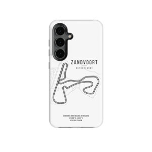 Zandvoort F1 Track Map Phone Case – A Tribute to the Historic Dutch Grand Prix from the More Series store collection.