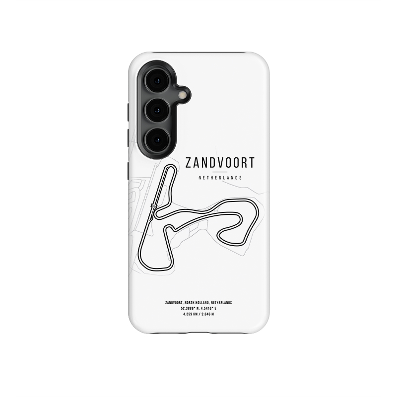 Zandvoort F1 Track Map Phone Case – A Tribute to the Historic Dutch Grand Prix from the F1 Jackets store collection.