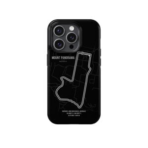Mount Panorama F1 Phone Case – Embrace the Thrill of Bathurst (Black) from the More Series store collection.