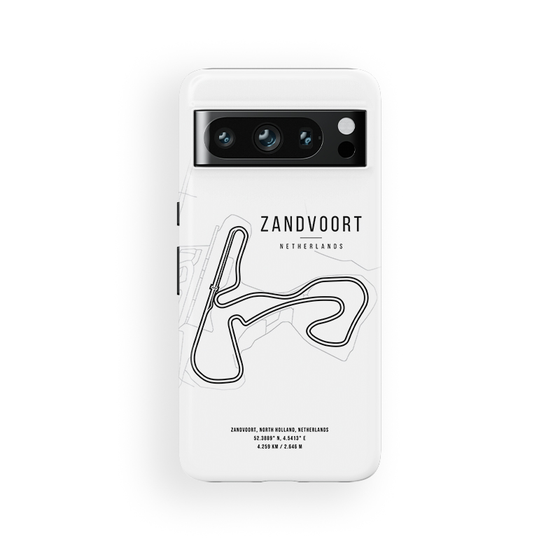 Zandvoort F1 Track Map Phone Case – A Tribute to the Historic Dutch Grand Prix Automotive