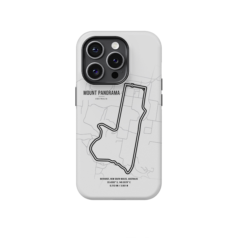 Mount Panorama F1 iPhone Case – Embrace the Thrill of Bathurst from the F1 Phone Cases store collection.