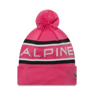 2025 Alpine Racing Team Pink Cuff Knit Beanie from the F1 Caps store collection.