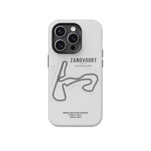Zandvoort F1 Track Map Phone Case – A Tribute to the Historic Dutch Grand Prix from the More Series store collection.