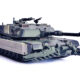 United States M1A1 AIM TUSK (Tank Urban Survival Kit) with Mine Plow (Travel Mode) "United States Marine Corps 8th Tank Battalion II MED Iraq" (2003) Green Camouflage "NEO Dragon Armor" Series 1/72 Plastic Model by Dragon Models