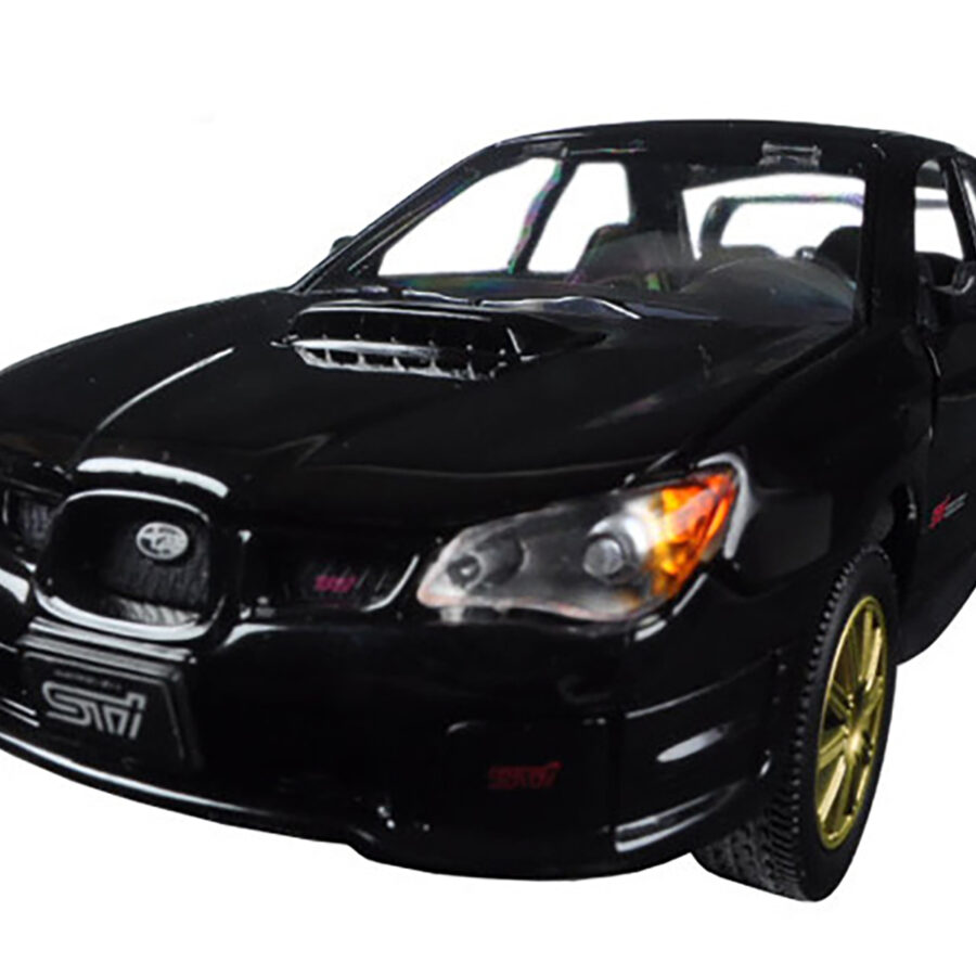 Subaru Impreza WRX STi Black 1/24 Diecast Model Car by Motormax Automotive