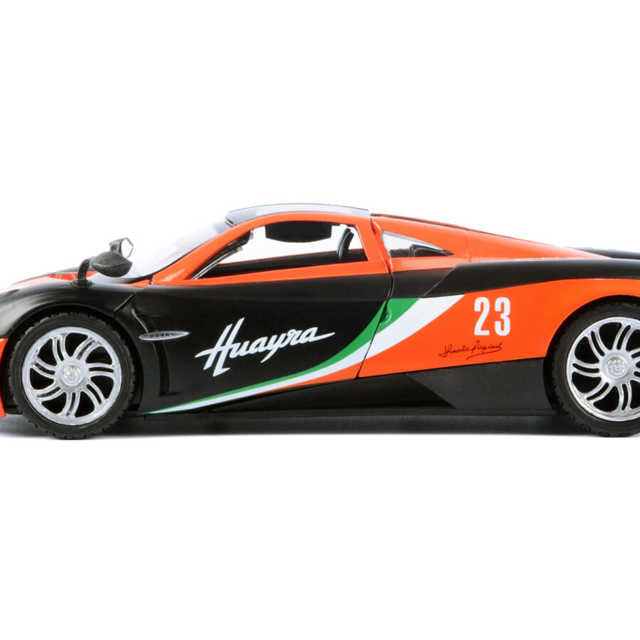 Pagani Huayra #23 Orange and Black with Stripes "GT Racing" Series 1/24 Diecast Model Car by Motormax Automotive