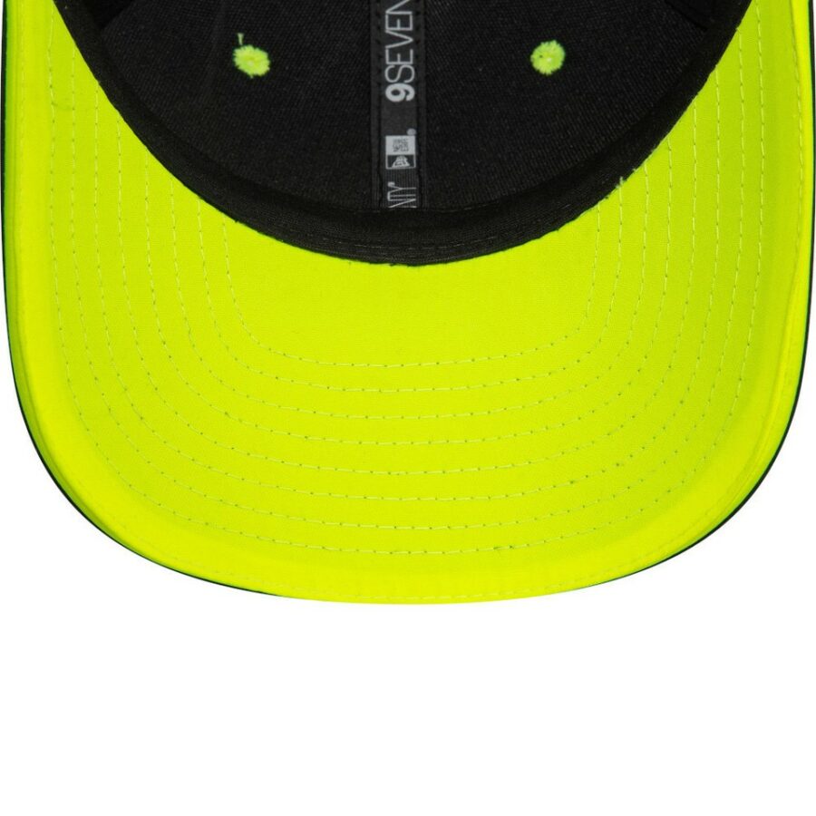2025 VR46 Core 9Seventy Cap Stretch Snap Adults - Black/Neon Yellow from the MotoGP Clothing & Merchandise store collection.