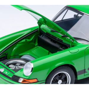 Porsche 911 Carrera 2.7 RS Viper Green with Black Stripes and Wheels 1/18 Model Car by Autoart  by Diecast Mania