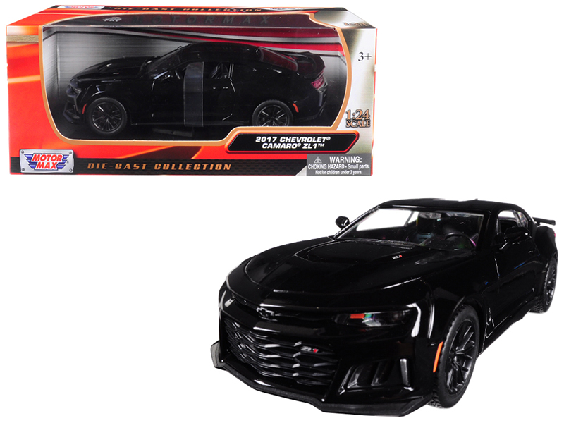 2017 Chevrolet Camaro ZL1 Black 1/24 Diecast Model Car by Motormax Automotive