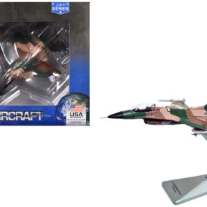 Lockheed F-16C Fighting Falcon Fighter Aircraft "Block 32 64th Aggressor Squadron Nellis AFB" (2007) United States Air Force "Collector Series" 1/100 Diecast Model by Air Force 1 by Diecast Mania