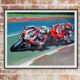Clash Of The Titans. Glenn Irwin and Davey Todd NW200 Limited Edition print.