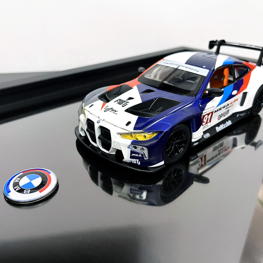 BMW M4 GT3 No.91 1:24 Handmade Framed Artwork Automotive
