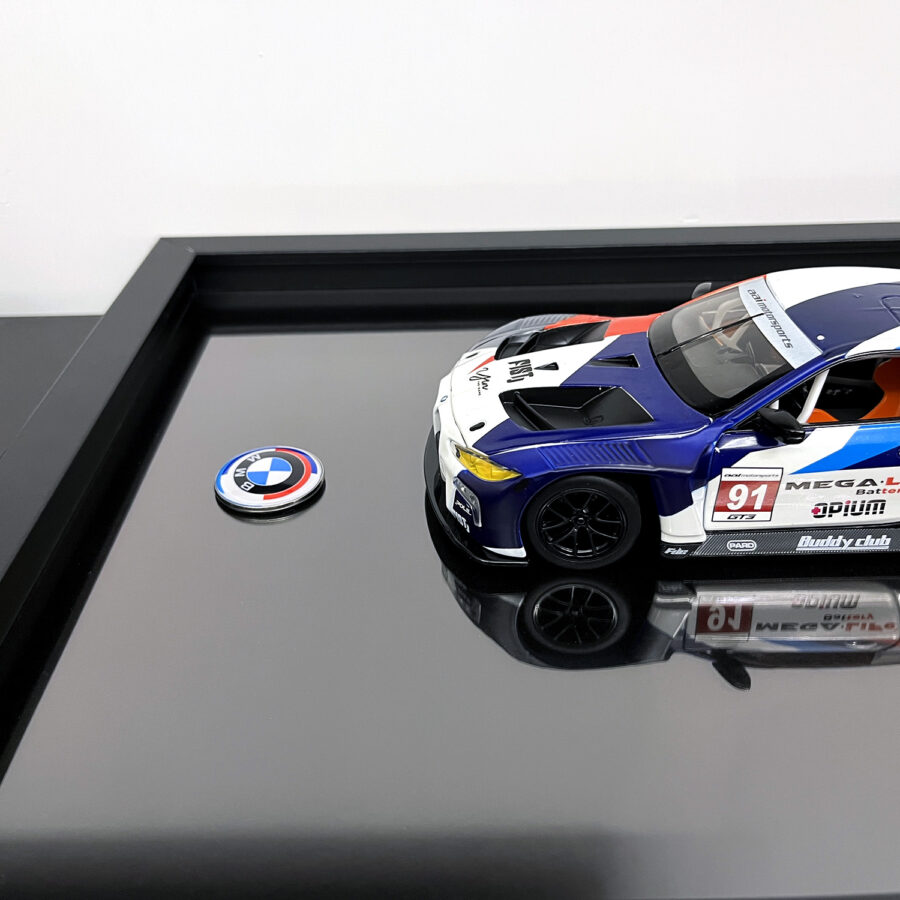 BMW M4 GT3 No.91 1:24 Handmade Framed Artwork Automotive