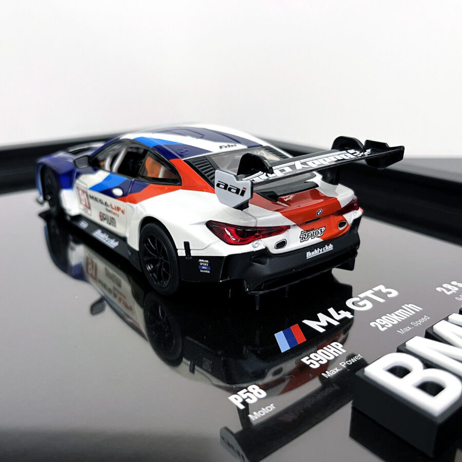 BMW M4 GT3 No.91 1:24 Handmade Framed Artwork Automotive