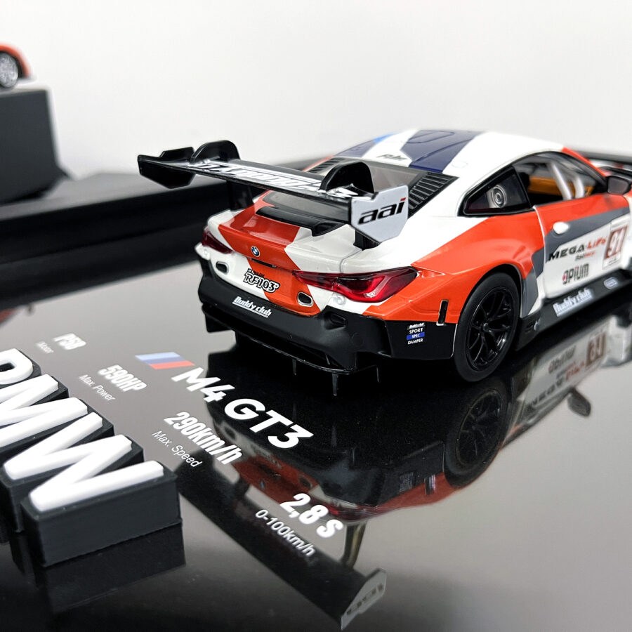 BMW M4 GT3 No.91 1:24 Handmade Framed Artwork Automotive