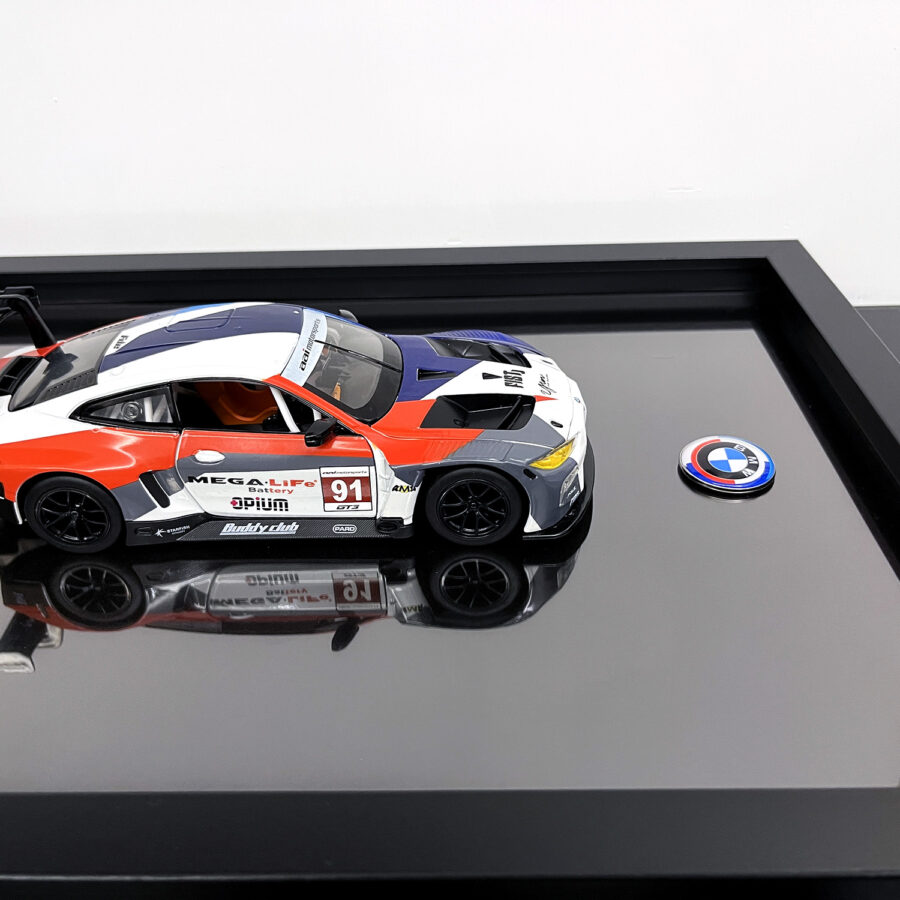 BMW M4 GT3 No.91 1:24 Handmade Framed Artwork Automotive