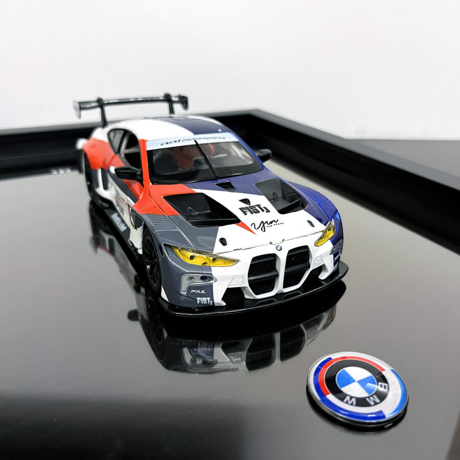 BMW M4 GT3 No.91 1:24 Handmade Framed Artwork Automotive