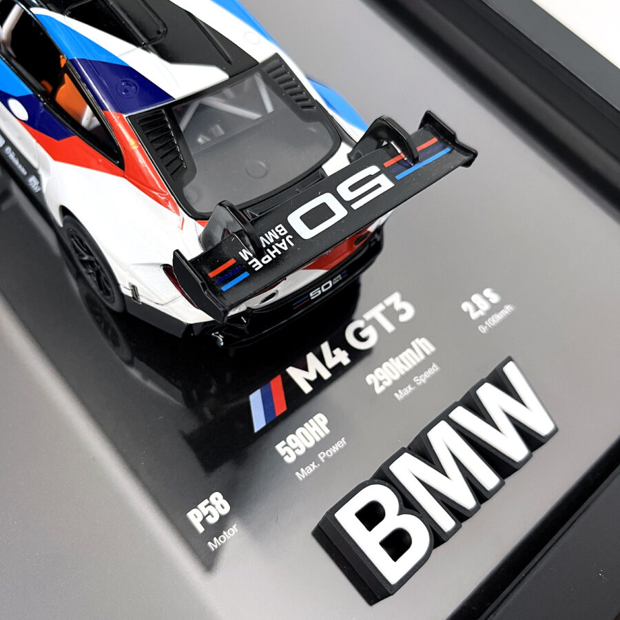 BMW M4 GT3 1:24 Handmade Framed Artwork Automotive