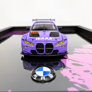 BMW M4 GT3 WASA Graffiti Purple Edition 1:24 Handmade Framed Artwork from the Sports Car Racing Collectibles store collection.