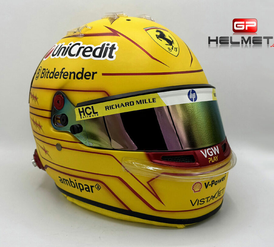 Lewis Hamilton 2025 F1 Helmet Ferrari F1 Formula 1 Memorabilia