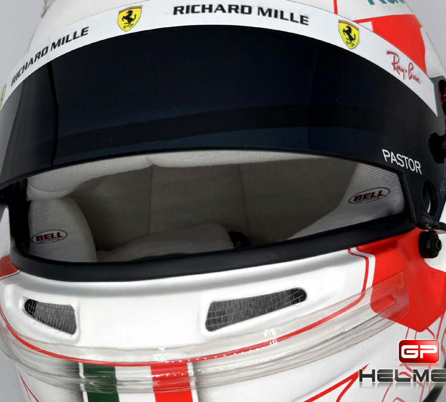 Charles Leclerc 2021 Replica helmet - Monza GP Ferrari F1 Charles Leclerc