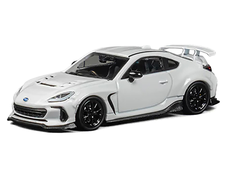 Subaru BRZ "Varis Arising-1" RHD (Right Hand Drive) White with Extra Wheels 1/64 Diecast Model Car by CM Model Automotive
