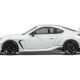Subaru BRZ "Varis Arising-1" RHD (Right Hand Drive) White with Extra Wheels 1/64 Diecast Model Car by CM Model