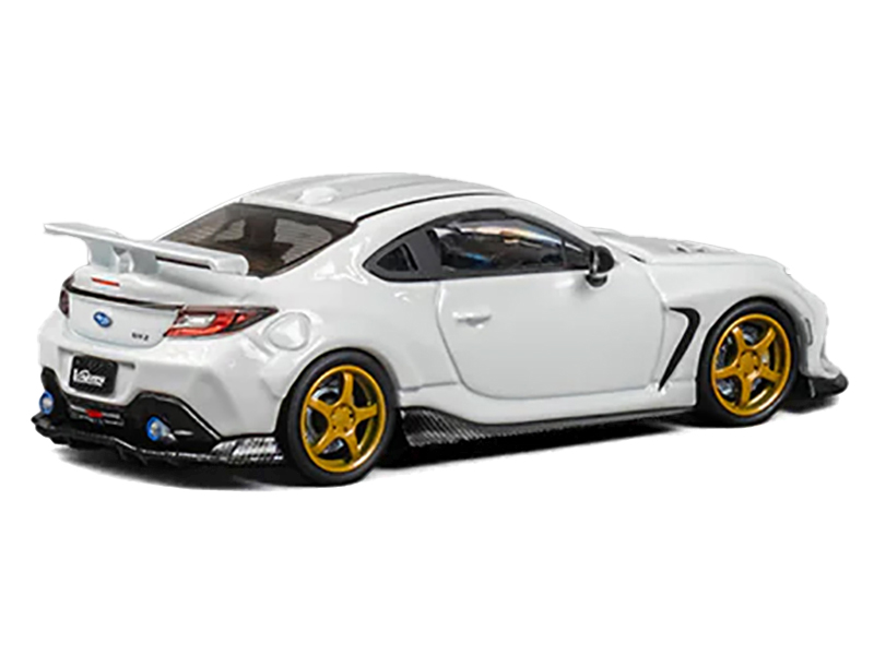Subaru BRZ "Varis Arising-1" RHD (Right Hand Drive) White with Extra Wheels 1/64 Diecast Model Car by CM Model Automotive