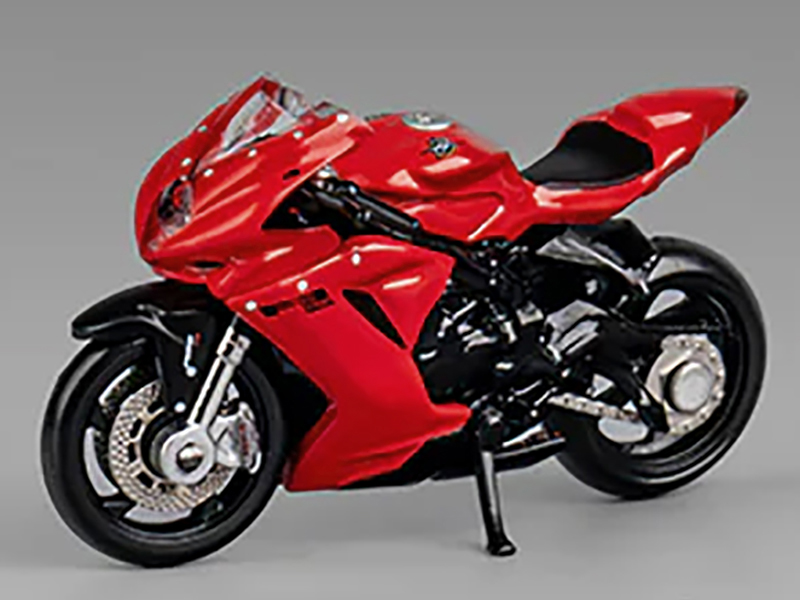 2022 MV Agusta F3 Rosso Motorcycle Red with Figure 1/64 Diecast Model by CM Model from the Sports Car Racing Collectibles store collection.