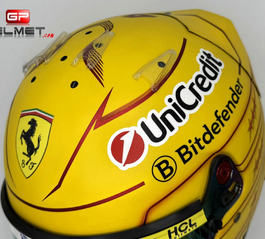 Lewis Hamilton 2025 F1 Helmet Ferrari F1 Formula 1 Memorabilia