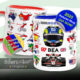 Oliver Bearman's 2025 Formula 1 Helmet and Car High Quality Calendar Mug Oliver Bearman's 2025 Formula 1 Helmet and Car High Quality Calendar Mug