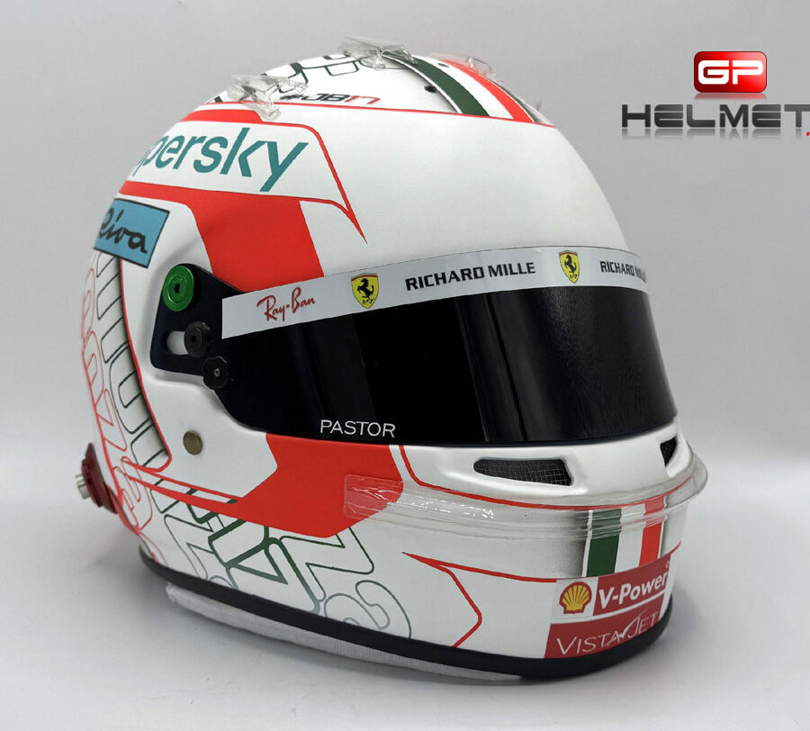Charles Leclerc 2021 Replica helmet - Monza GP Ferrari F1 Charles Leclerc