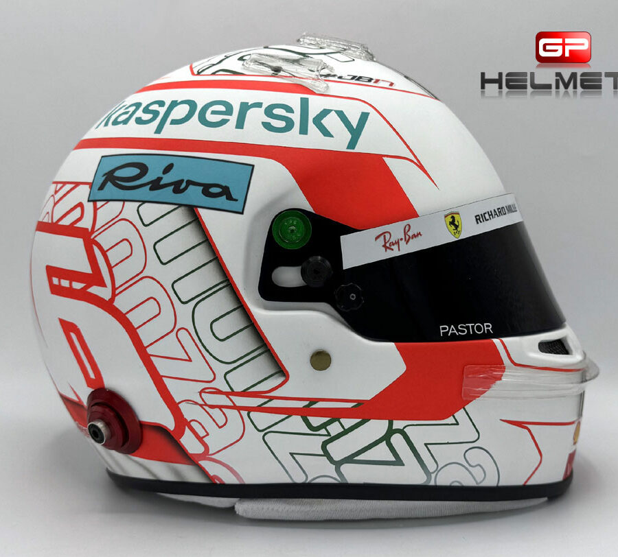 Charles Leclerc 2021 Replica helmet - Monza GP Ferrari F1 Charles Leclerc