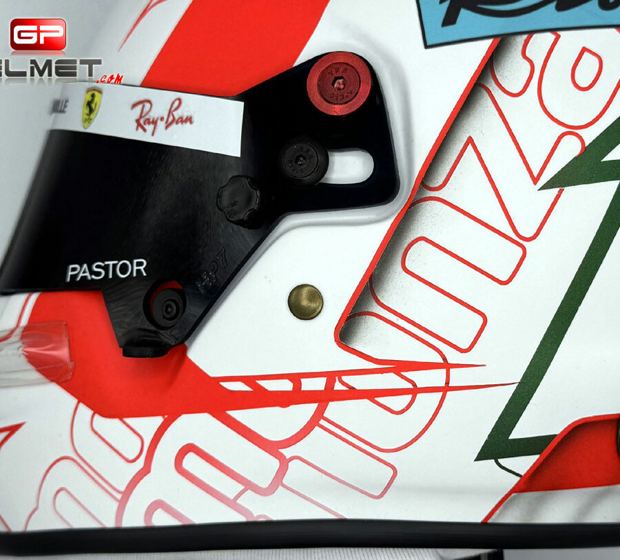 Charles Leclerc 2021 Replica helmet - Monza GP Ferrari F1 Charles Leclerc