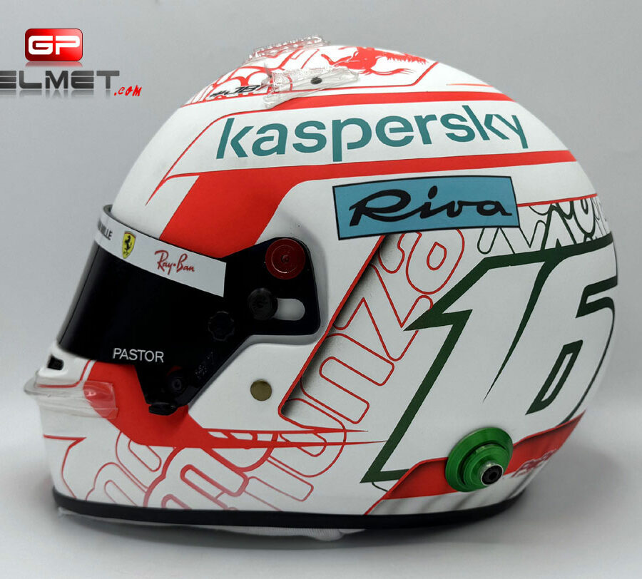 Charles Leclerc 2021 Replica helmet - Monza GP Ferrari F1 Charles Leclerc